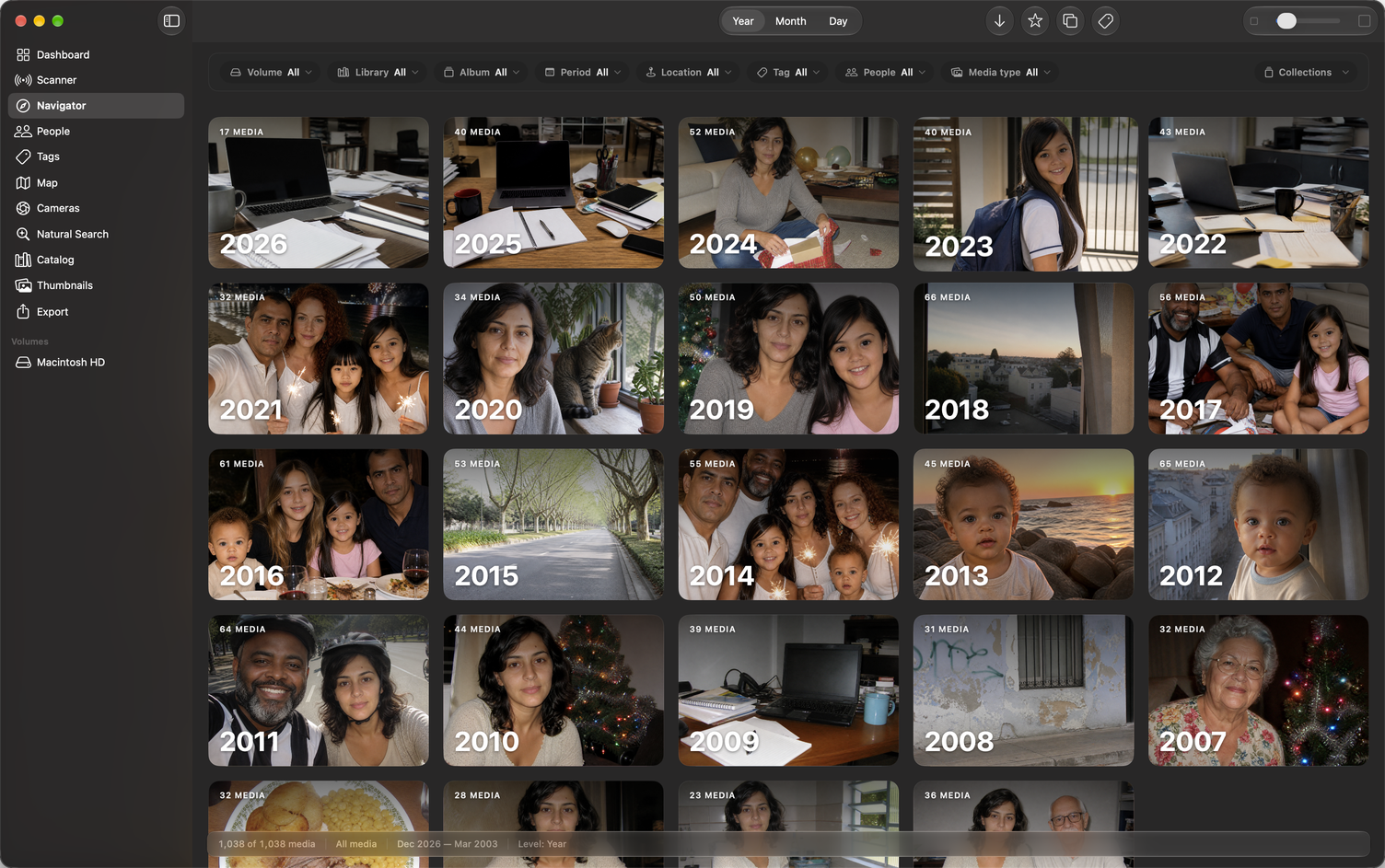 Calypso Photo — App Navigator / Dashboard